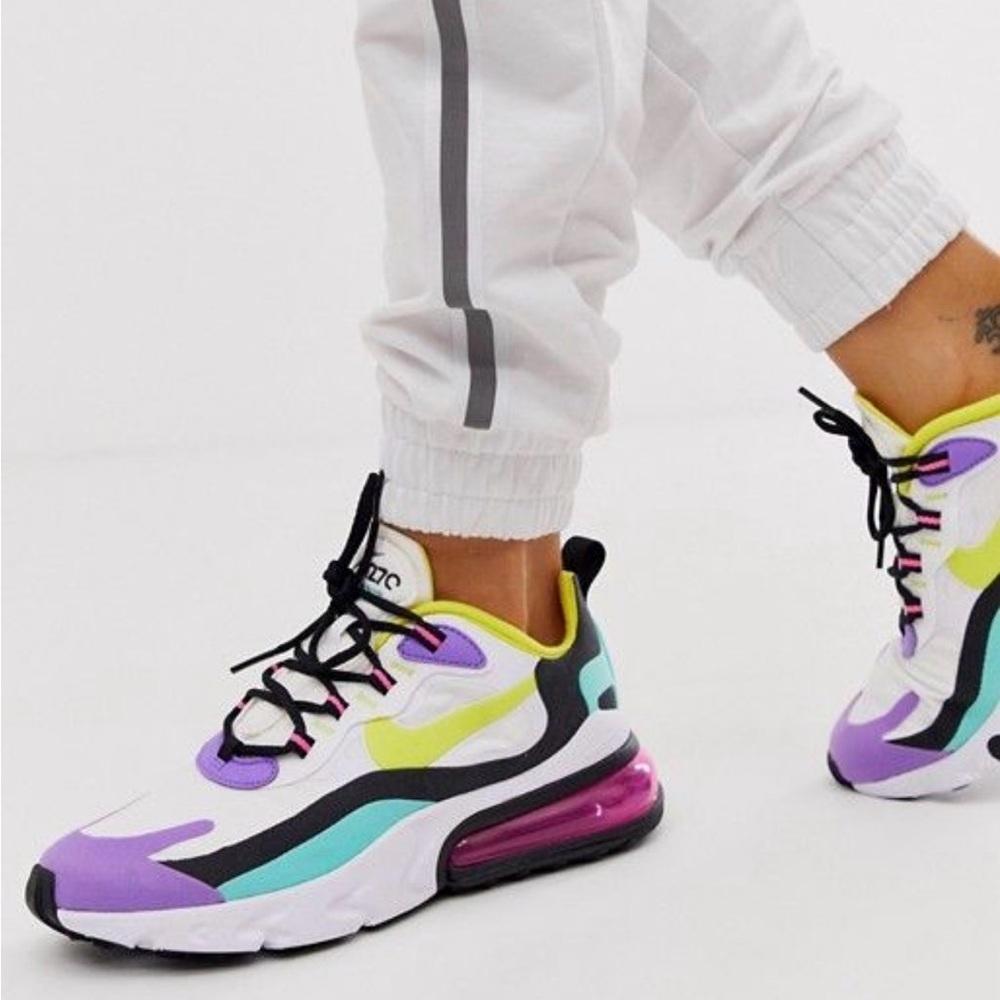 Nike Air Max 270 React Geometric abstract size 8.5 - Picture 2 of 12